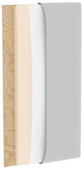 Tapicerowany panel ścienny QUADRATTA 40x40 cm - różne kolory Kolor: Jasnoszary