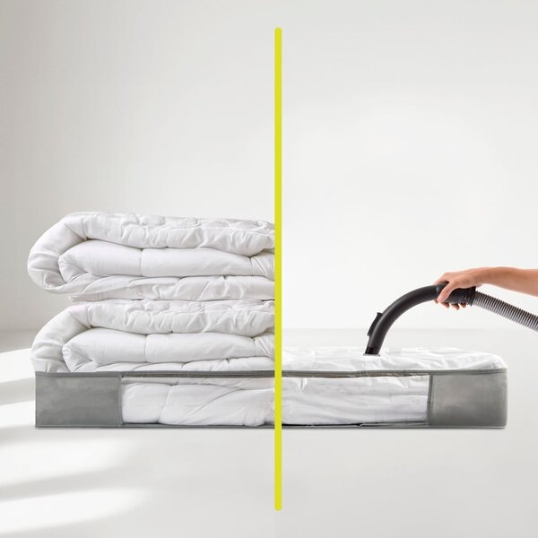 Plastikowy próżniowy pojemnik pod łóżko 105x45x15 cm – Homéa