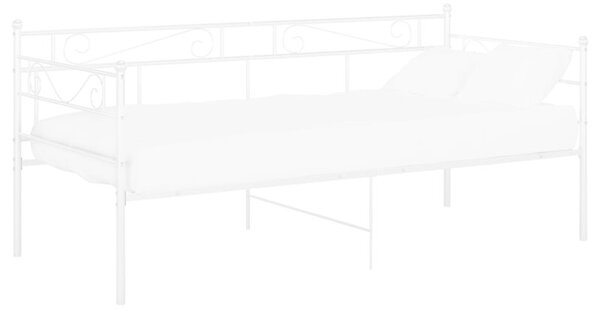 Rama sofy, biała, metalowa, 90x200 cm