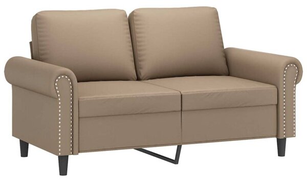 Sofa, 2-osobowa kolor cappuccino, 120 cm, sztuczna skÃ³ra