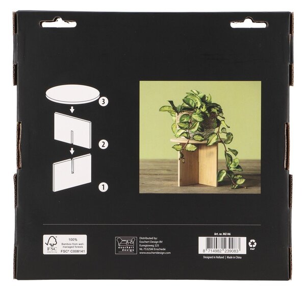 Bambusowy kwietnik ø 25 cm (wysokość 19,5 cm) – Esschert Design