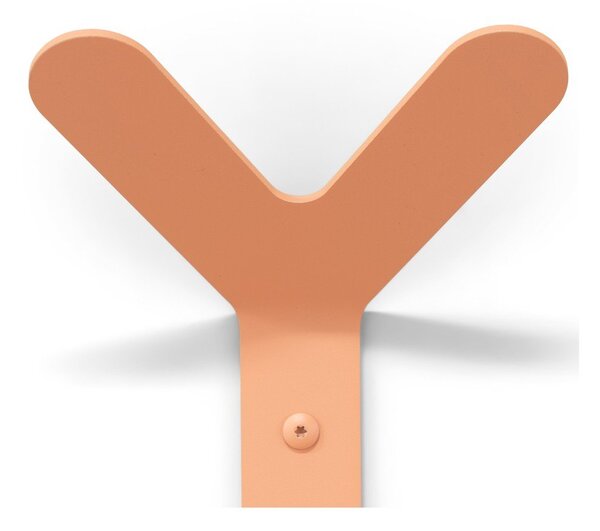 Łososiowy stalowy wieszak ścienny 66 cm Frondo – Spinder Design