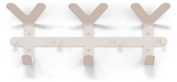 Szarobrązowy stalowy wieszak ścienny 66 cm Frondo – Spinder Design