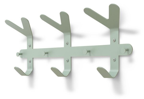 Szarozielony stalowy wieszak ścienny 66 cm Frondo – Spinder Design