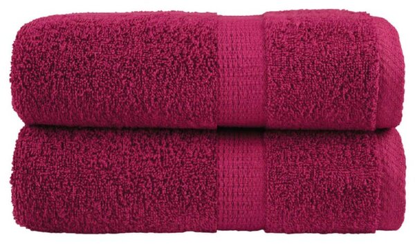 Ręczniki toaletowe premium, solund 2 szt. bordeaux 30x30cm 600 g/m²