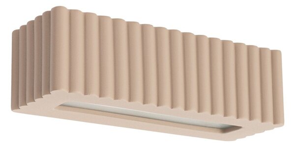 Szarobrązowy kinkiet ceramiczny Rivena – Sollux
