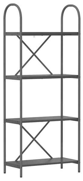 Półka na książki czarny dąb 60 x 30 x 146 cm
