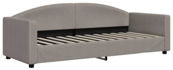 Sofa z funkcją spania, kolor taupe, 80x200 cm, obite tkaniną