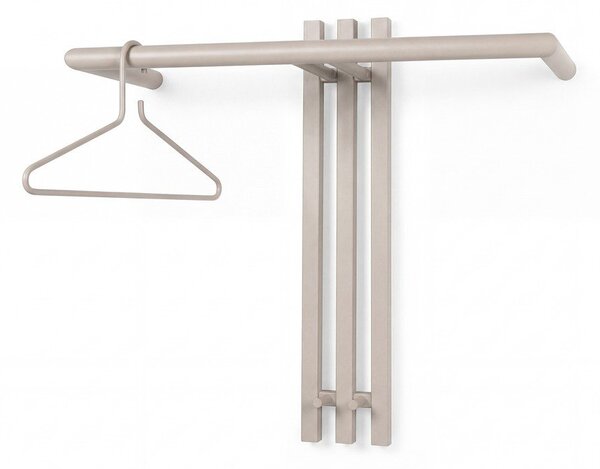 Szarobrązowy stalowy wieszak ścienny 65 cm Senza – Spinder Design