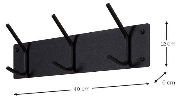 Jasnożółty stalowy wieszak ścienny 40 cm Fusion – Spinder Design