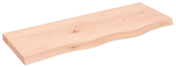 Półka, 80x30x(2-4) cm, surowe lite drewno dębowe