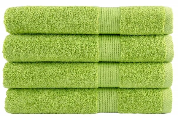 Ręczniki premium solund, 4 szt., zielone, 100x200 cm, 600 g/cm²