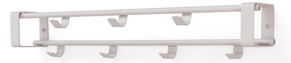 Szarobrązowy stalowy wieszak ścienny z półką 60 cm Rex – Spinder Design