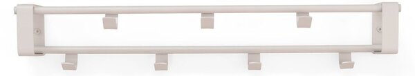 Szarobrązowy stalowy wieszak ścienny z półką 60 cm Rex – Spinder Design