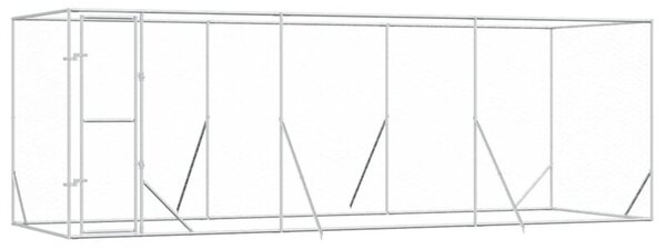 Kojec zewnętrzny dla psa, 6x2x2 m, stal galwanizowana