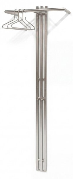 Stalowy wieszak ścienny w kolorze srebra 65 cm Senza – Spinder Design
