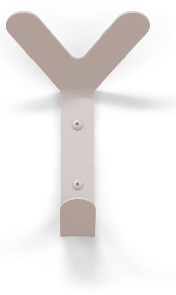 Szarobrązowy ścienny stalowy haczyk Frondo – Spinder Design