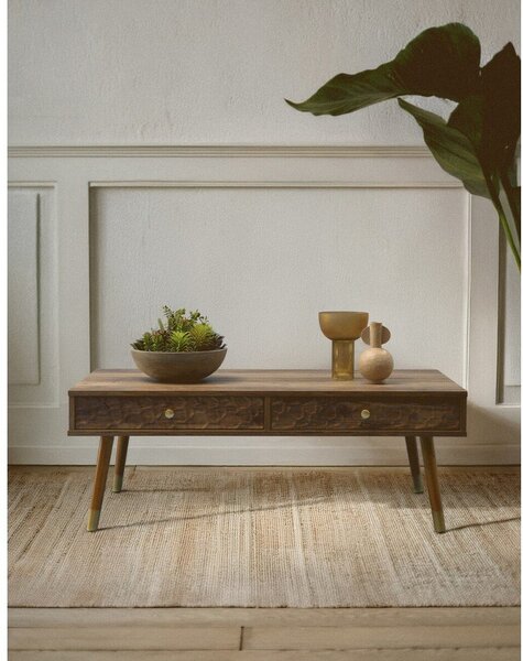 Stolik w ciemnym naturalnym kolorze 59x110 cm Frida – Premier Housewares