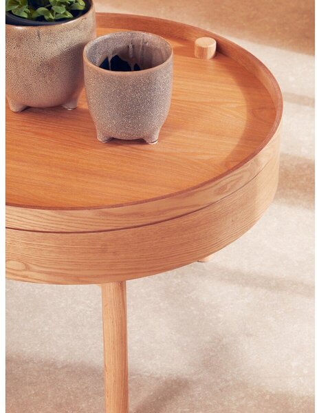 Okrągły stolik w dekorze sosny ø 60 cm Viborg – Premier Housewares