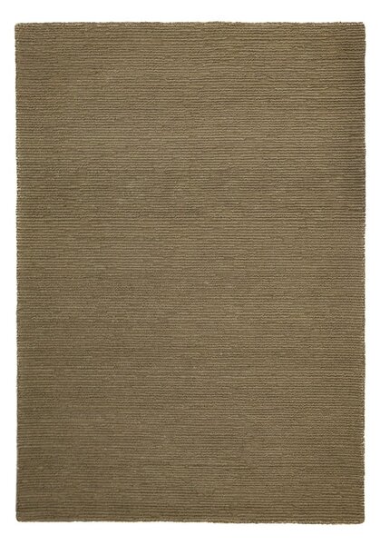 Wełniany dywan tkany ręcznie w kolorze khaki 160x230 cm Harris Boucle – Flair Rugs