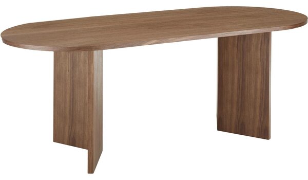 Owalny stół do jadalni z drewna „Toni”, 200 x 90 cm