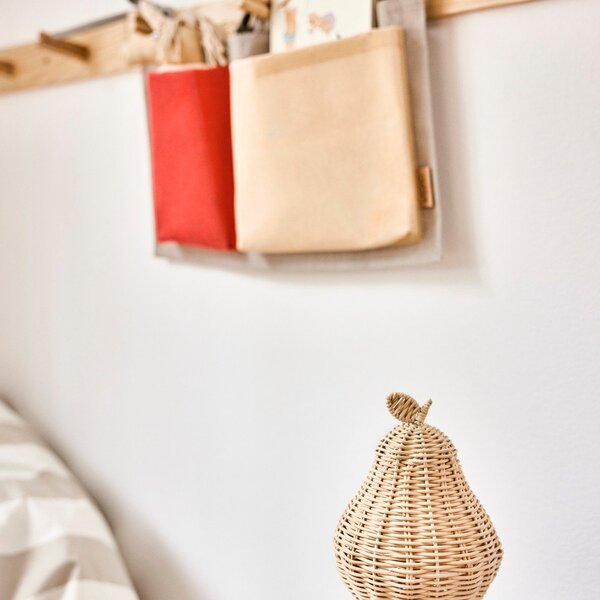 Dziecięca lampka nocna w naturalnym kolorze ø 12 cm Pear – OYOY Mini