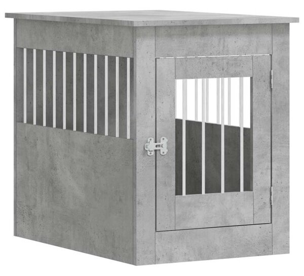 Kojec dla psa, szary beton 55x80x68 cm, materiał drewnopochodny