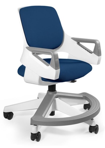 Ergonomiczny fotel dla dziecka ROOKEE niebieski tkanina