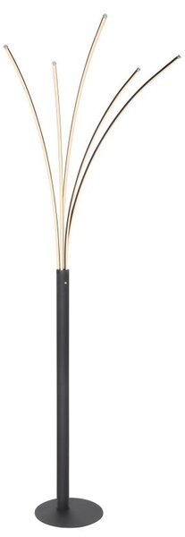 Globo BIZZY 59229B lampa podłogowa LED 36W czarna, ściemniacz dotykowy, 3000K, 187 cm