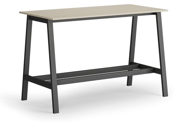 Wysoki stół barowy, 1600 x 800 mm, brzoza