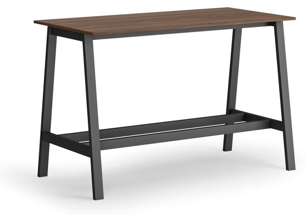 Wysoki stół barowy, 1600 x 800 mm, orzech
