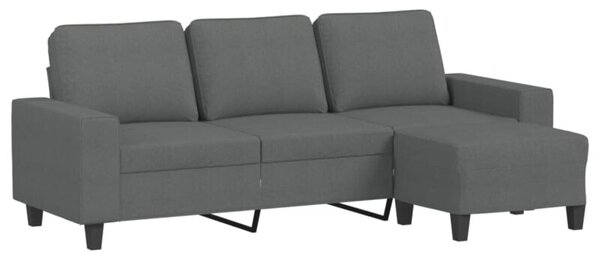 Sofa 3-osobowa z podnÃ³Å¼kiem, ciemnoszary, 180 cm, tkaninÄ