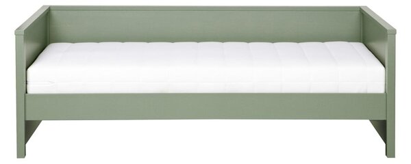 Zielone łóżko jednoosobowe 90x200 cm Nikki – WOOOD