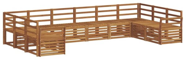 Zestaw mebli ogrodowych z litego drewna akacjowego - nowoczesny design i komfort na świeżym powietrzu