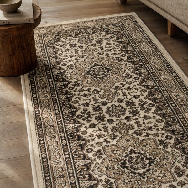 Beżowy chodnik Nouristan Parun Tabriz, 80x250 cm