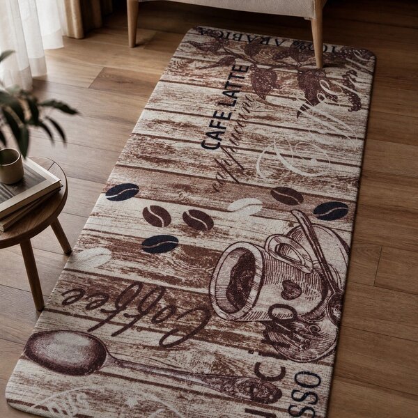 Brązowy chodnik kuchenny Hanse Home Delicious Coffee, 67x180 cm