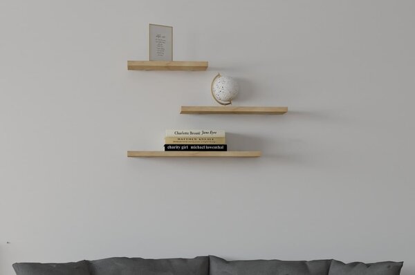 Półka w dekorze dębu zestaw 3 szt. Leila – Kalune Design