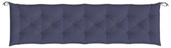 Poduszka na ławkę ogrodową, granat, 200x50x7 cm, tkanina oxford