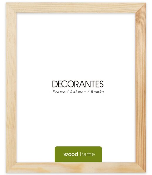 Ramka na zdjęcia 24x30 cm z drewna surowego sosnowa ramka DIY FRAMAI®