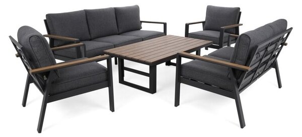 Zestaw mebli ogrodowych HOME & GARDEN Turyn 290043 Ciemnoszary