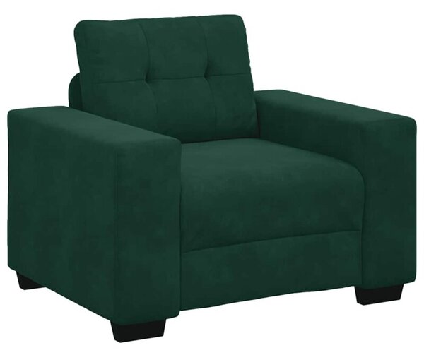 Sofa fotel ciemnozielony 100x78x80 cm aksamit