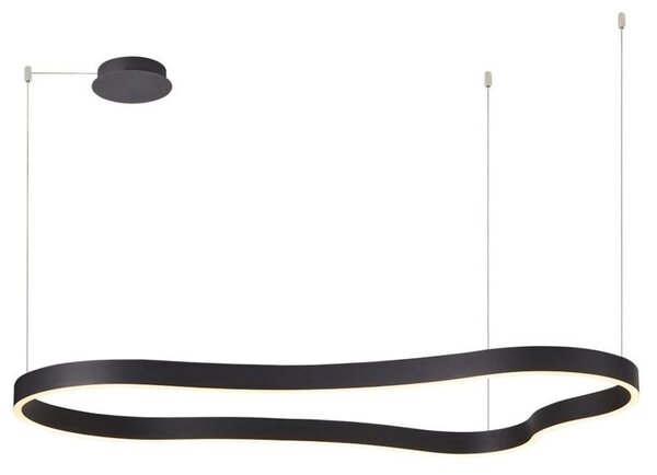Lampa wisząca LED 60W Azzardo Mirabella 120 czarna, 3000K, ściemnialna (AZ5093)