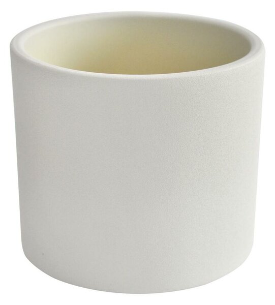 Osłonka doniczki ceramiczna Walec 17cm biała Ceramik