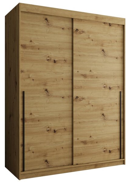 Szafa przesuwna Garderoba SIMA T 150 artisan + u. czarny