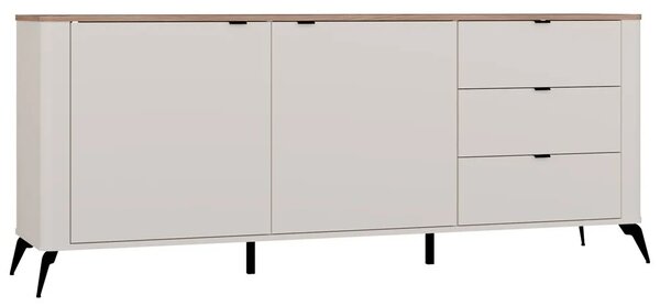 Komoda kaszmirowa na nóżkach z blatem dąb castello C2-R99