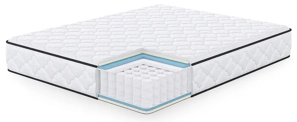 Materac sprężynowy z pokrowcem 140x200 cm D8-L71