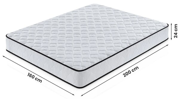 Wygodny materac sprężynowy 160x200 cm S7-N49