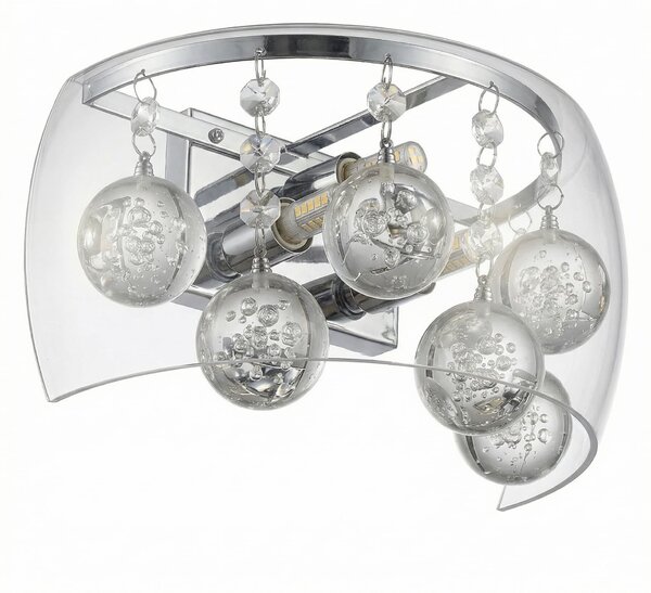 LAMPA ŚCIENNA KINKIET NOWOCZESNY FABINA CLEAR W1