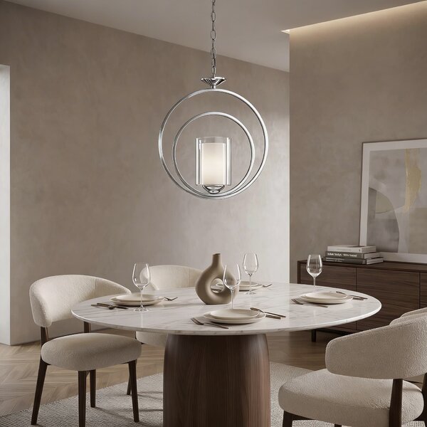LAMPA WISZĄCA LOFT CHROMOWANA DARTON W1