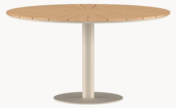 Okrągły stół do jadalni z blatem z drewna tekowego Croft, Ø 120 cm